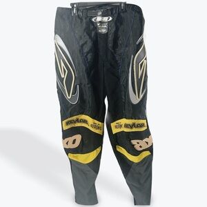 Kids Youth Black and Yellow Kevlar Pants AXO Racing 9Nine9 Motorcross